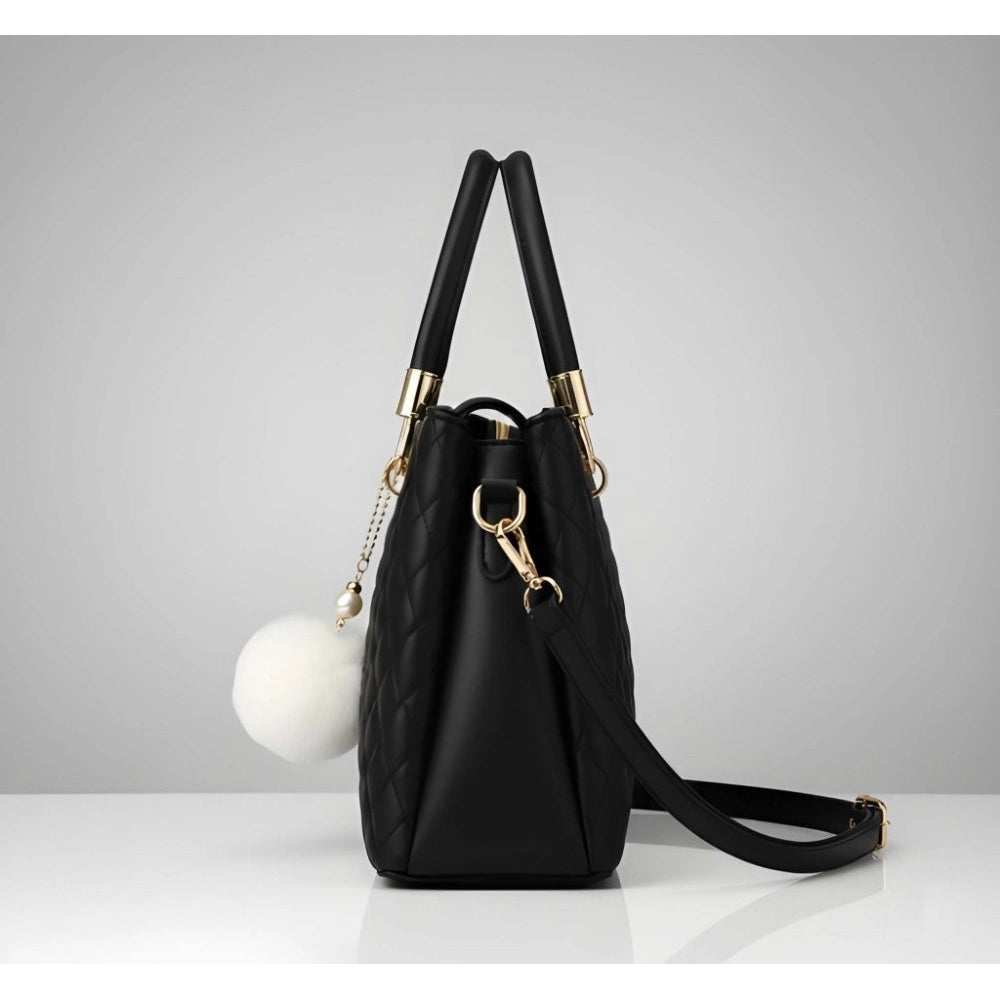Luna Multi-Colour PU Leather Handbag – Structured Carryall with Shoulder Strap