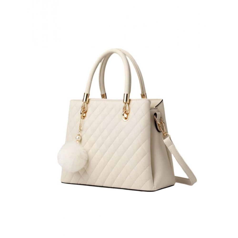 Luna Multi-Colour PU Leather Handbag – Structured Carryall with Shoulder Strap