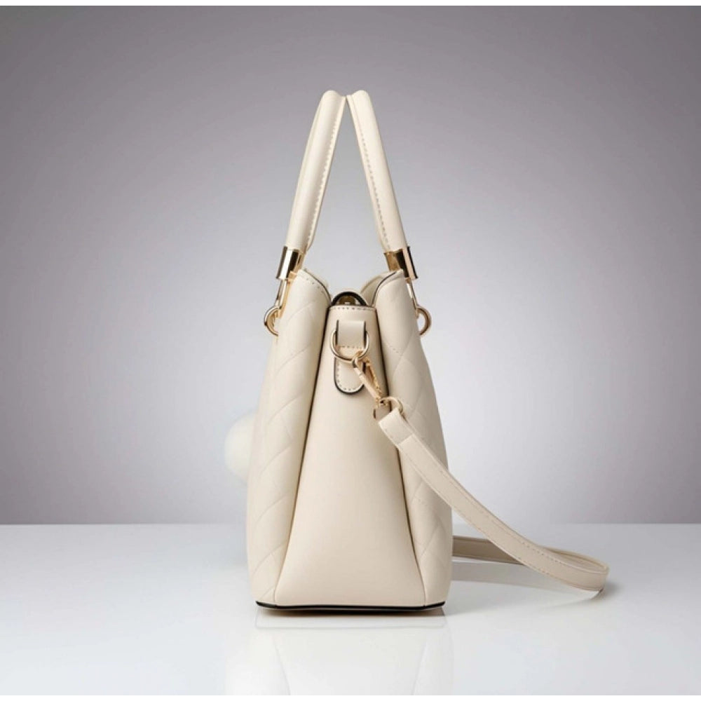 Luna Multi-Colour PU Leather Handbag – Structured Carryall with Shoulder Strap