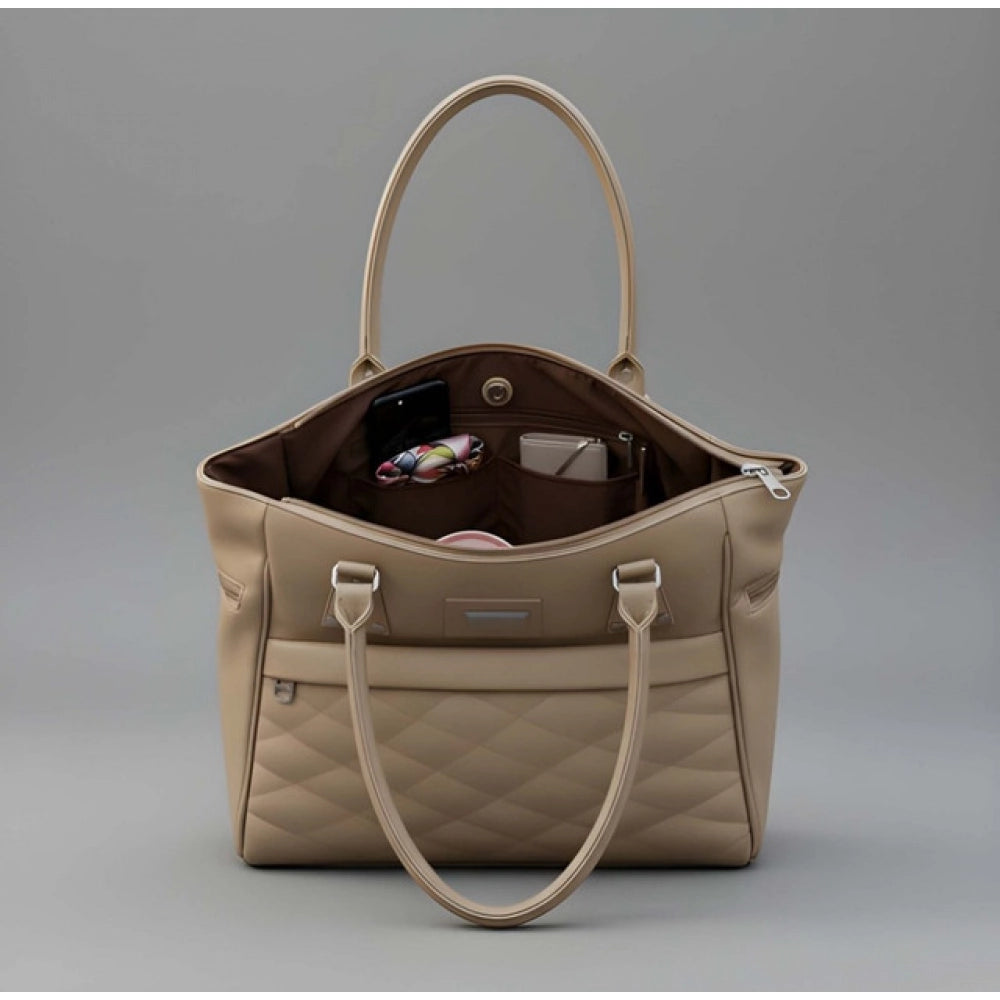 Women’s Multicolour PU Leather Shoulder Handbag – Stylish Zipper Tote Bag