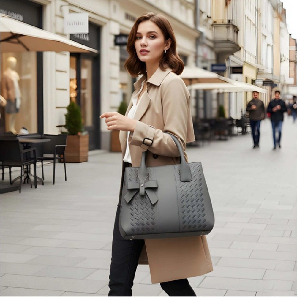 Aurora Women’s Textured PU Leather Handbag – Multi-Colour Collection