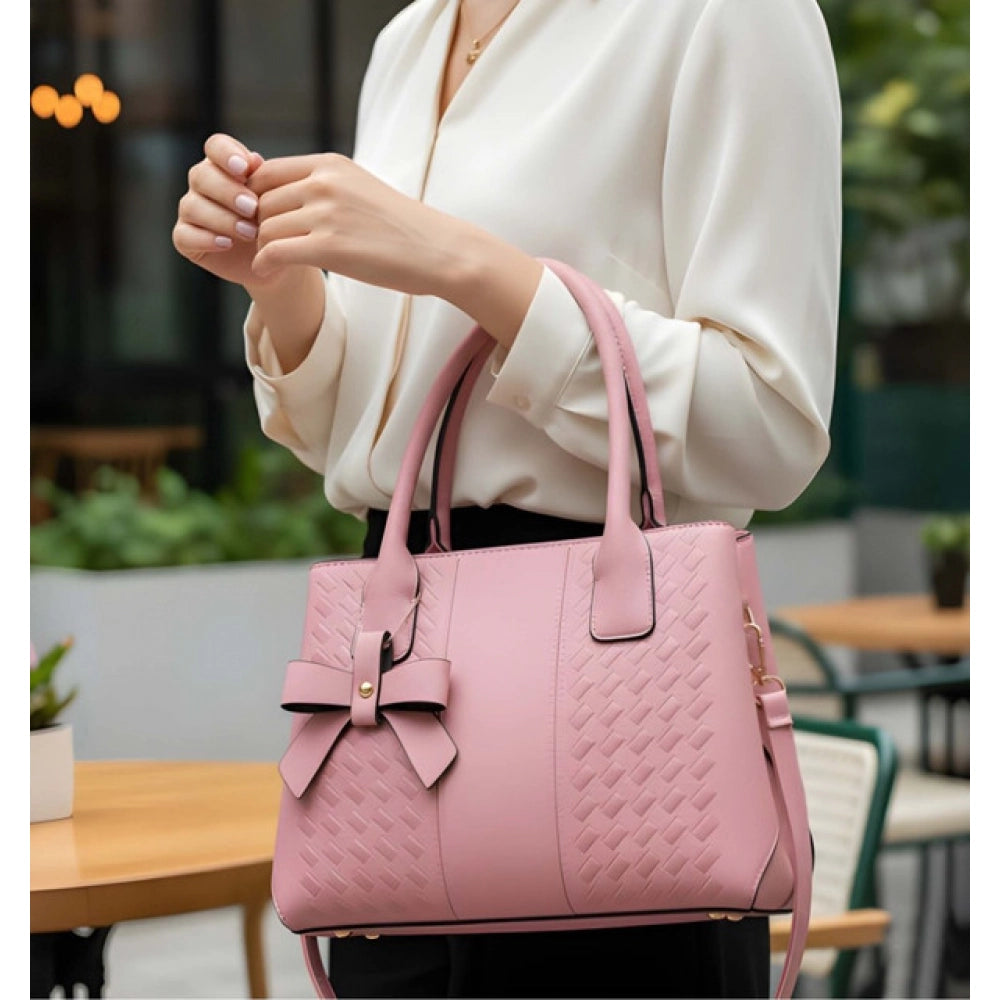 Aurora Women’s Textured PU Leather Handbag – Multi-Colour Collection