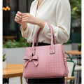 Aurora Women’s Textured PU Leather Handbag – Multi-Colour Collection