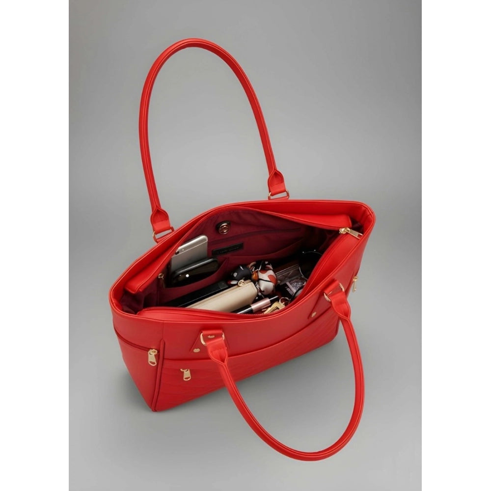 Women’s Multicolour PU Leather Shoulder Handbag – Stylish Zipper Tote Bag
