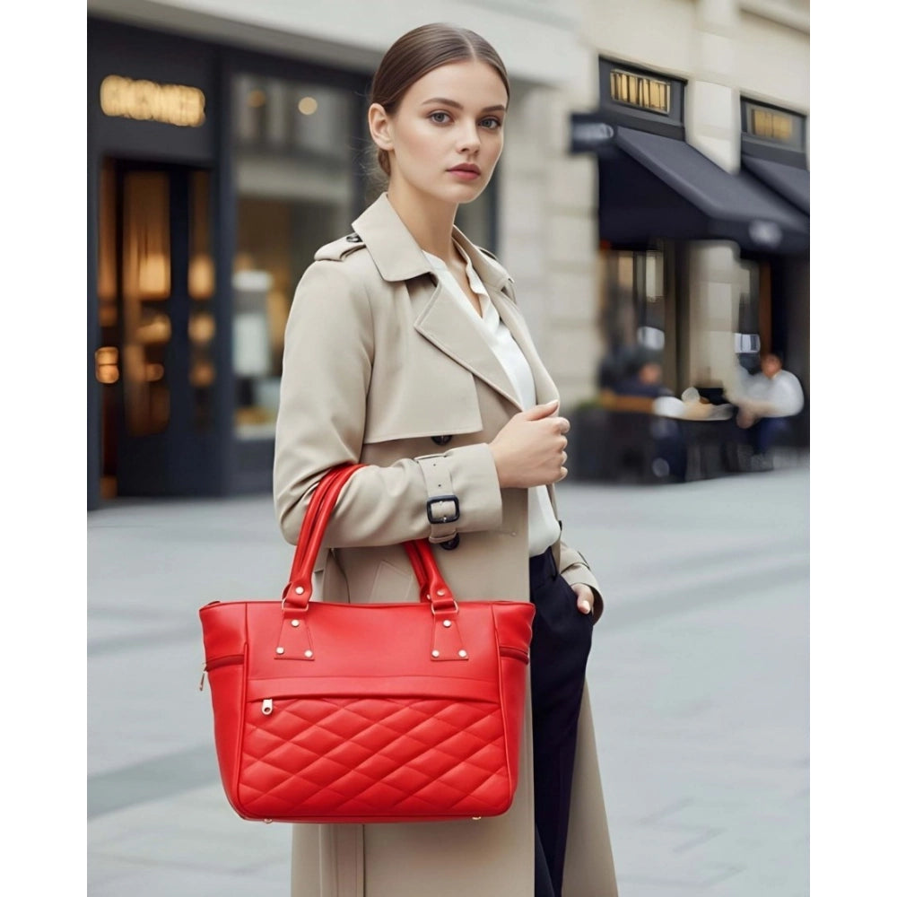 Women’s Multicolour PU Leather Shoulder Handbag – Stylish Zipper Tote Bag