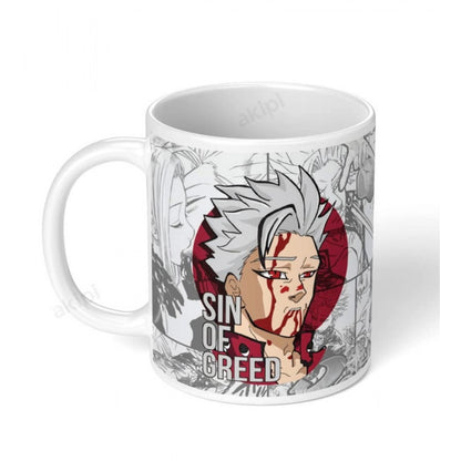 Generic Anime Ban (Sin of Greed) Ceramic Printed Coffee Mug (White)