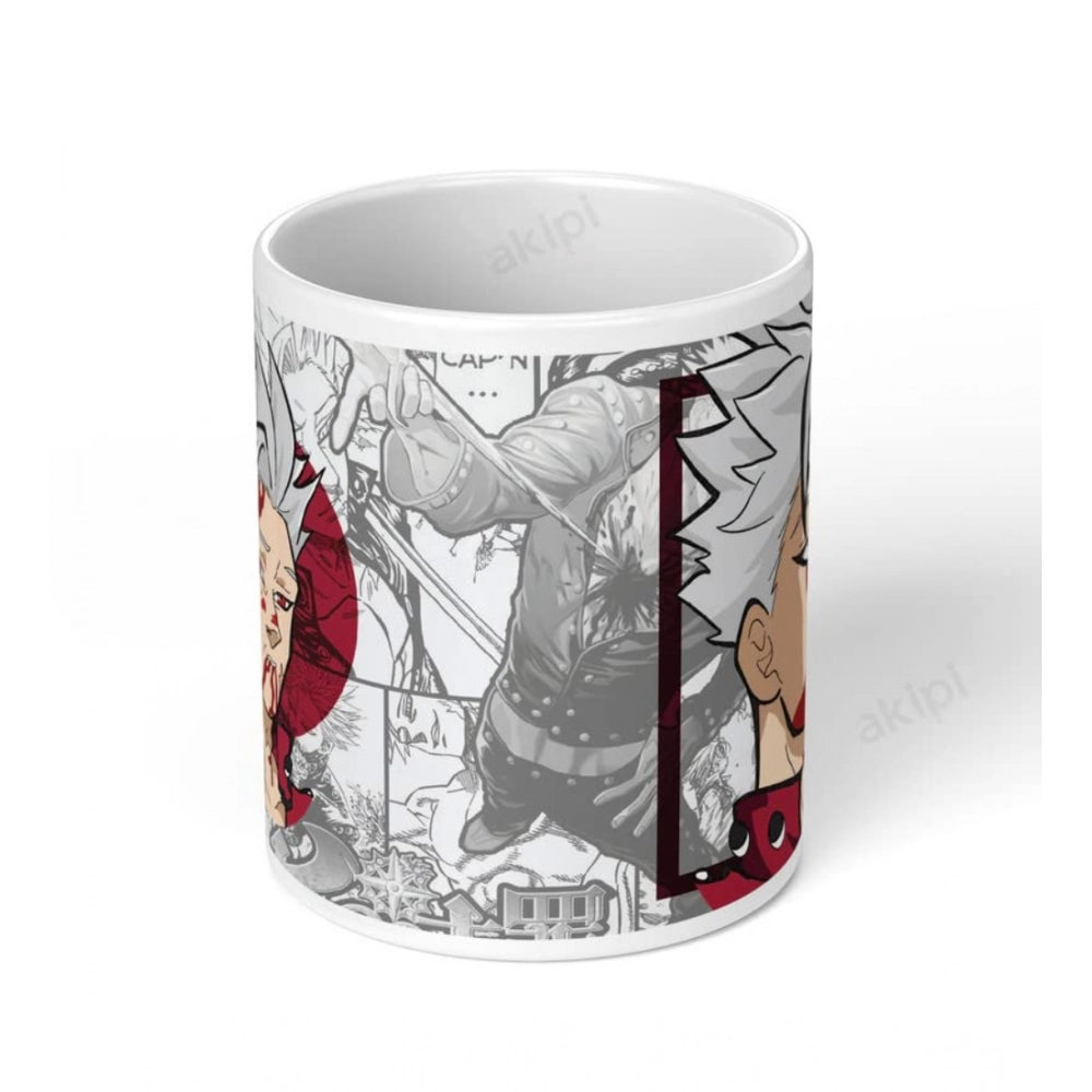 Generic Anime Ban (Sin of Greed) Ceramic Printed Coffee Mug (White)