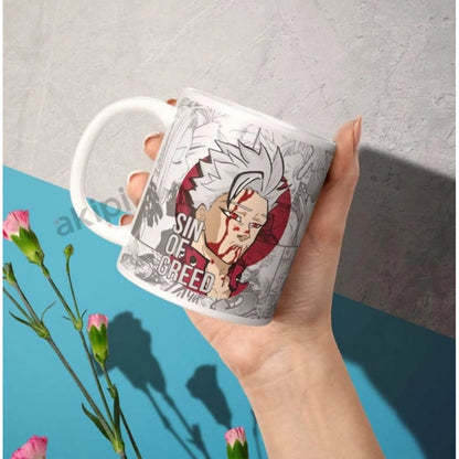 Generic Anime Ban (Sin of Greed) Ceramic Printed Coffee Mug (White)