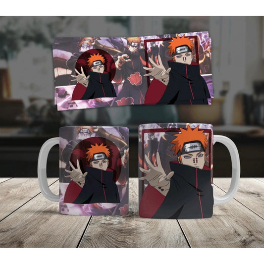 Generic Anime Pain (Akatsuki) Ceramic Printed Coffee Mug (White)