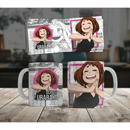 Generic Anime Ochaco Uraraka Ceramic Printed Coffee Mug (White)