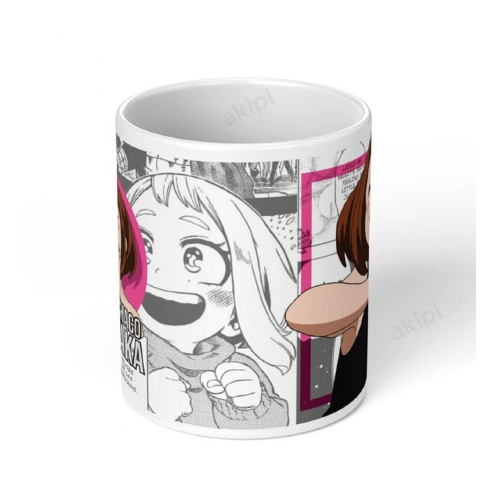 Generic Anime Ochaco Uraraka Ceramic Printed Coffee Mug (White)