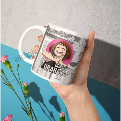 Generic Anime Ochaco Uraraka Ceramic Printed Coffee Mug (White)