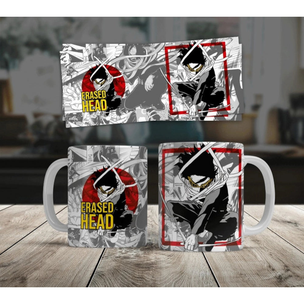 Generic Anime Erased Head Ceramic Printed Coffee Mug (White)