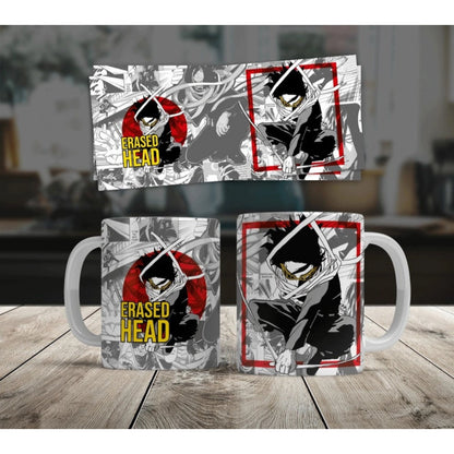 Generic Anime Erased Head Ceramic Printed Coffee Mug (White)