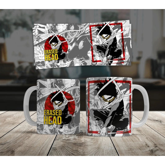 Generic Anime Erased Head Ceramic Printed Coffee Mug (White)