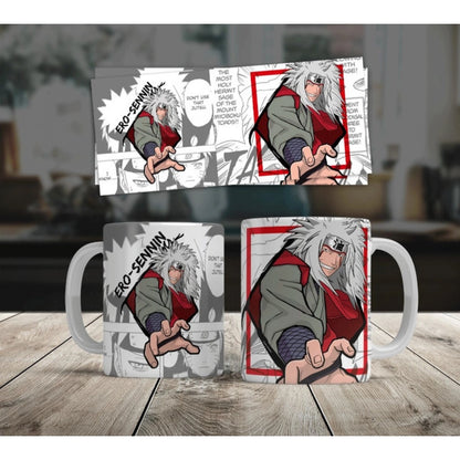 Generic Anime Jiraiya Ceramic Printed Coffee Mug (White)
