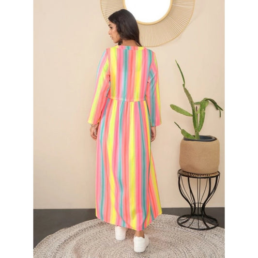Generic Women's Polyester Crepe Printed Long Sleeves Shrug (Multicolor)