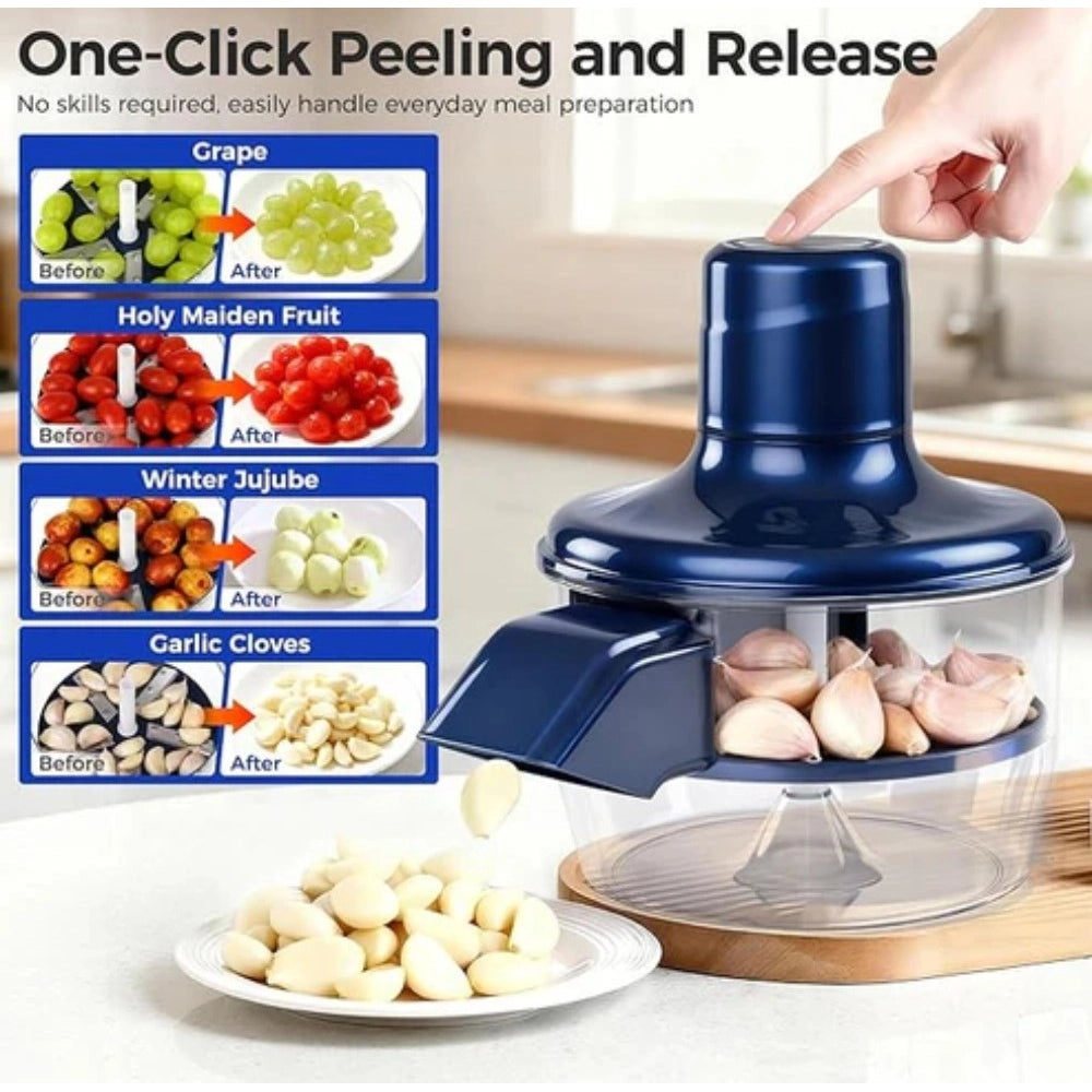 Generic Plastic Solid An Electric Automatic Peeler (Blue)