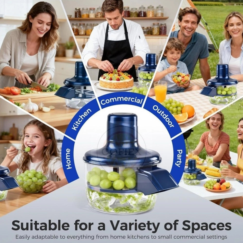 Generic Plastic Solid An Electric Automatic Peeler (Blue)