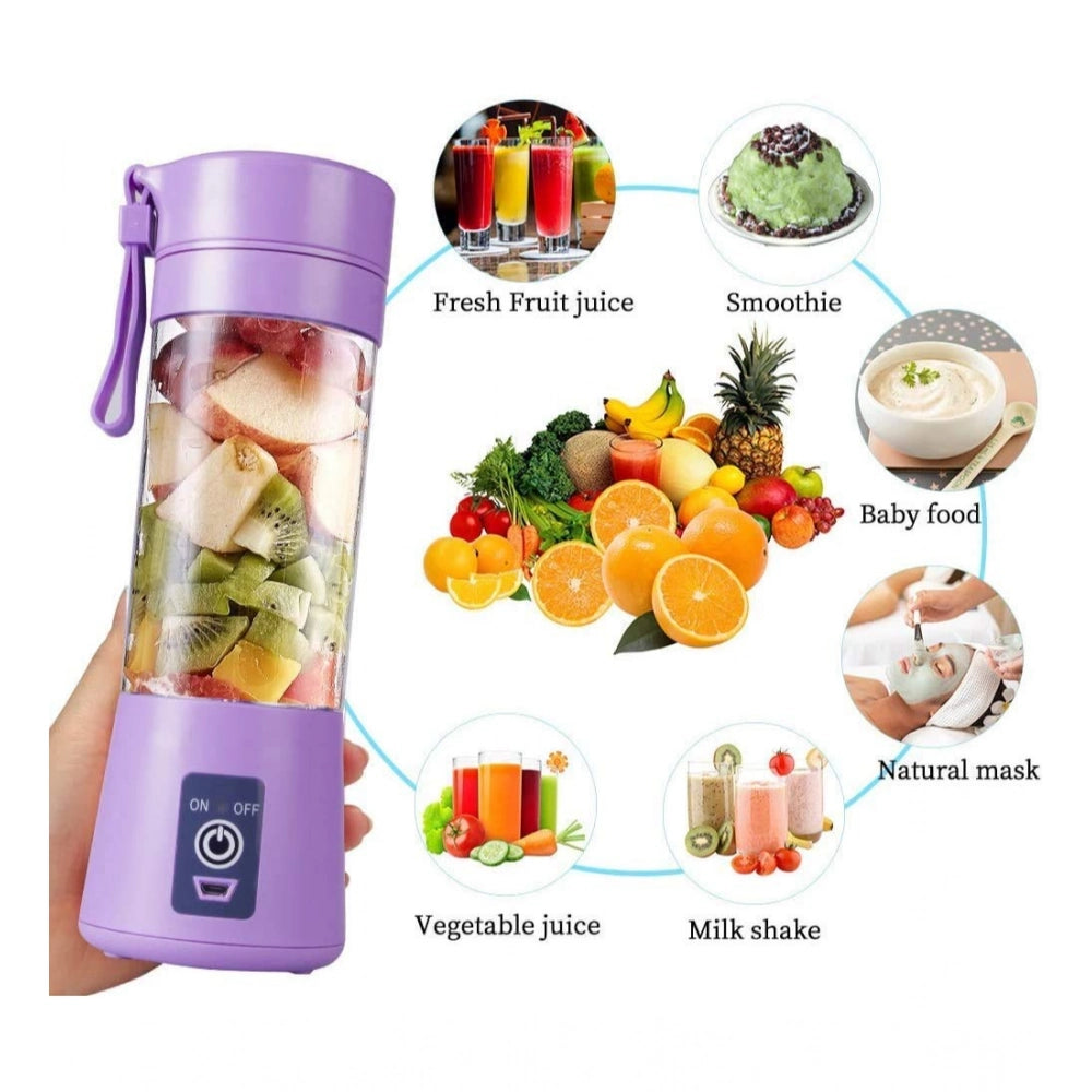 Generic Plastic Solid Electric USB Juicer (Purple)