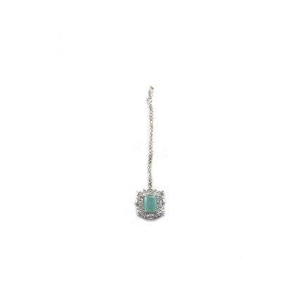 Generic Women's Brass Silver Plated Pendant Set (Mint)
