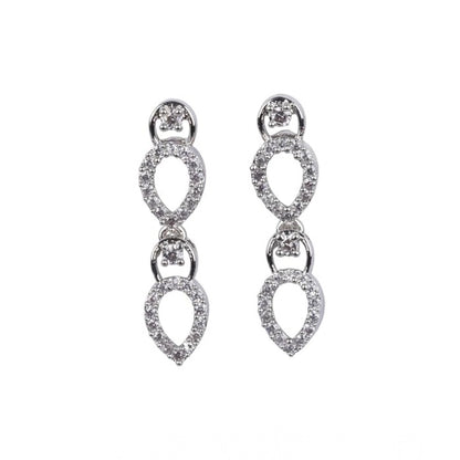 Generic Women's Brass Silver Plated Necklace set (Silver)
