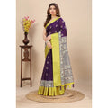 Generic Women's Cotton Silk Printed Saree With Unstitched Blouse 5.5Mtr (Multicolor)