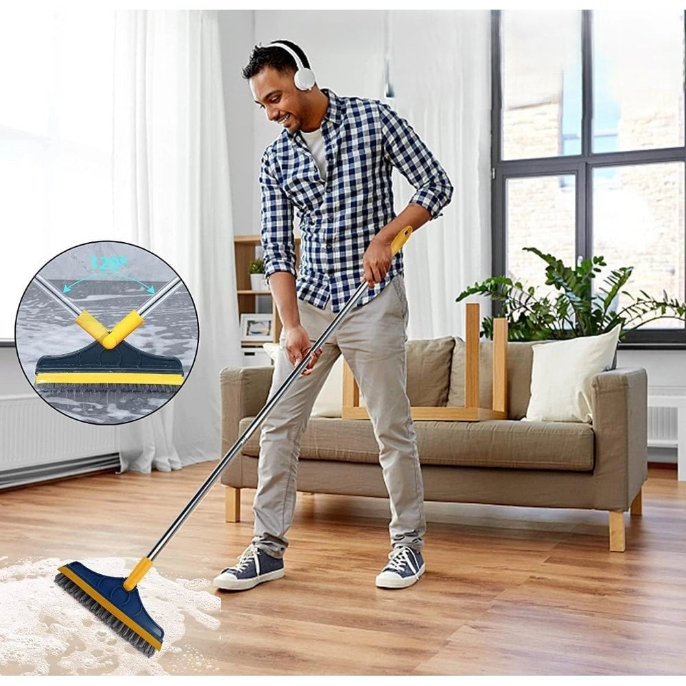 Generic Pack of 2 2 in 1 Scrape Floor Scrubbing Brush (Multicolor)