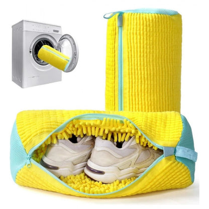 Generic Pack of 2 Shoe Washing Machine Bag (Yellow)