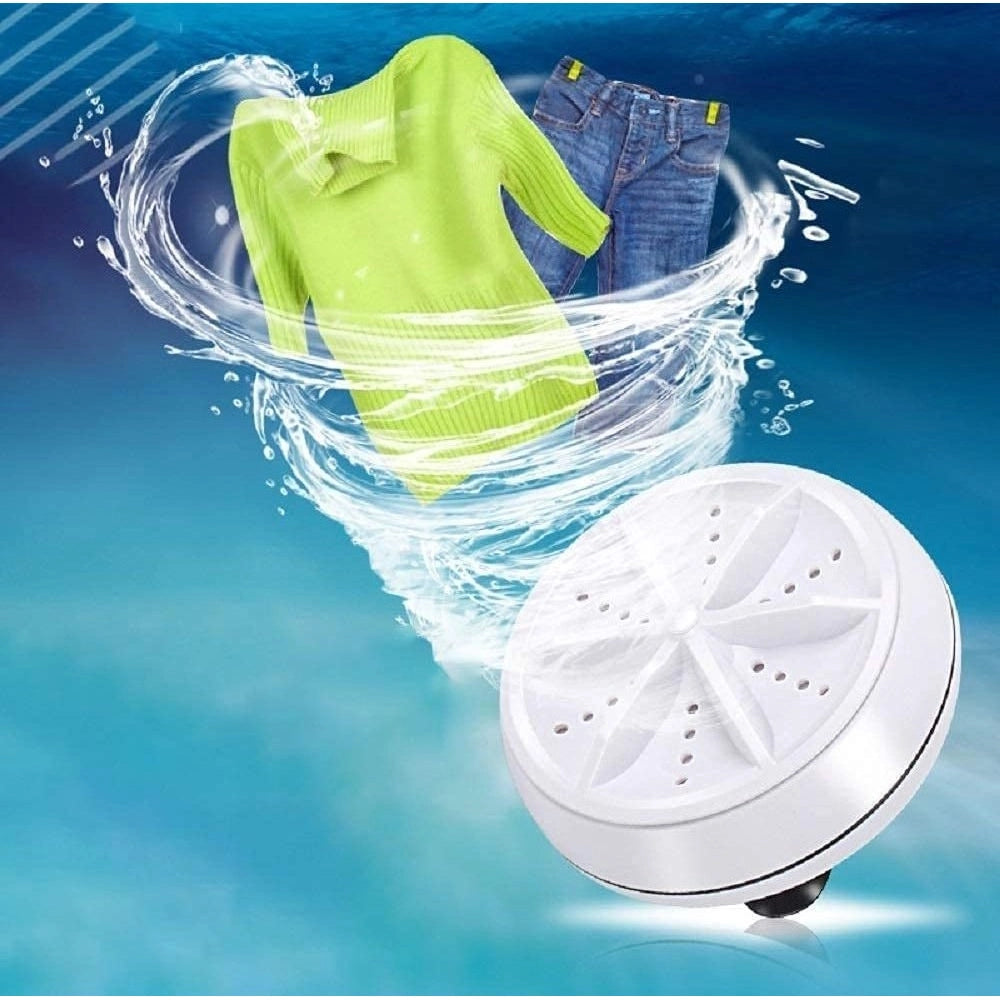Generic Pack of 2 Mini Portable Turbine Washer (Multicolor)