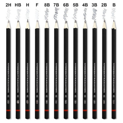 Generic Pack of 2 12 pcs Art Pencil Kit Set (Black)
