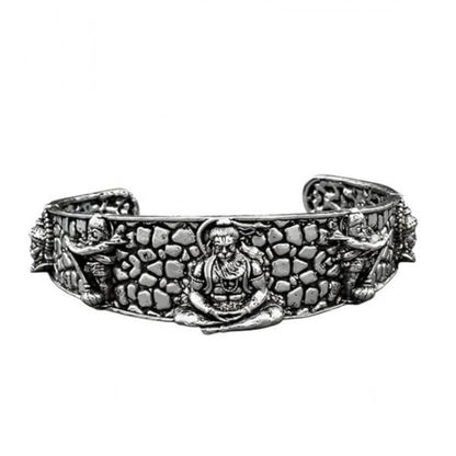 Generic Pack of 2 Hanumanji Kada (Silver)