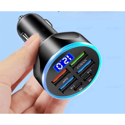 Generic Pack of 2 6 In 1 Car Charger (Black)