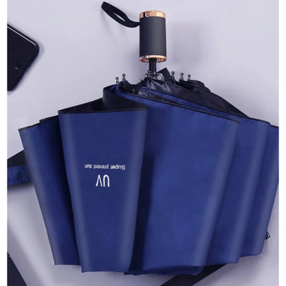 Generic Pack of 2 Auto Open Close UV Umbrella (Blue)