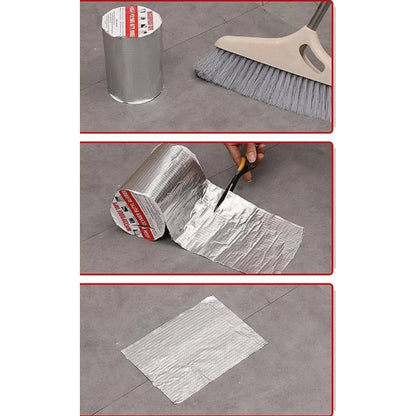 Generic Pack of 2 Aluminium Waterproof Foil Tape 4 Inch (Silver)