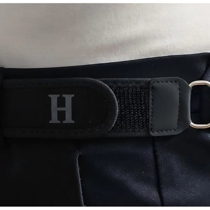 Generic Pack of 2 Buckle Less Belt Pair (Black)