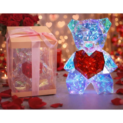 Generic Glowing Teddy Bear Night Light (Multicolor)