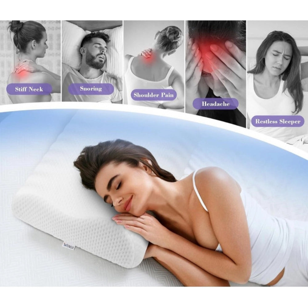 Ergonomic Memory Foam Pillow – Neck & Head Support Pillow