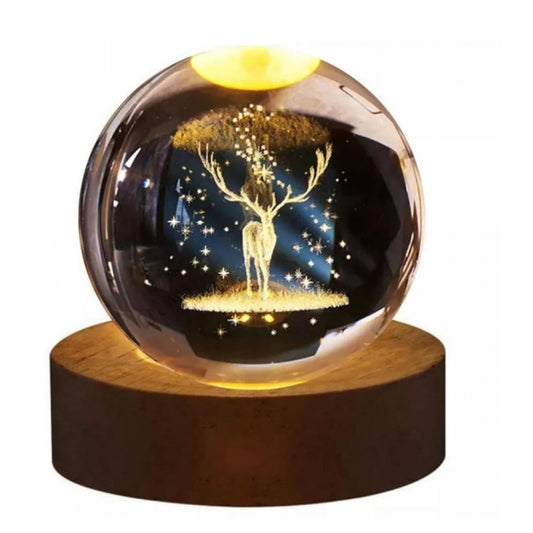 Generic Pack of 2 All Design Crystal Night Lamp (Multicolor)