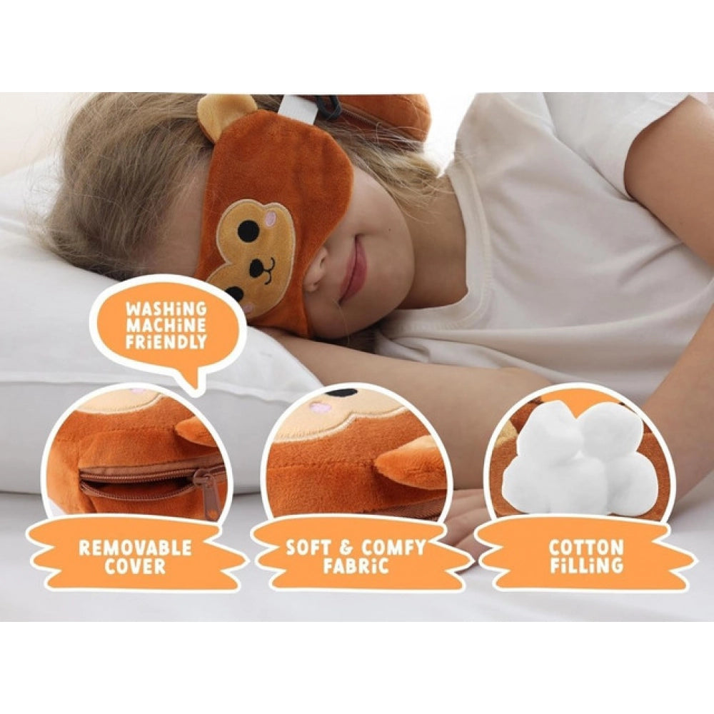 Generic Travel Pillow Set with Eye Mask (Multicolor)