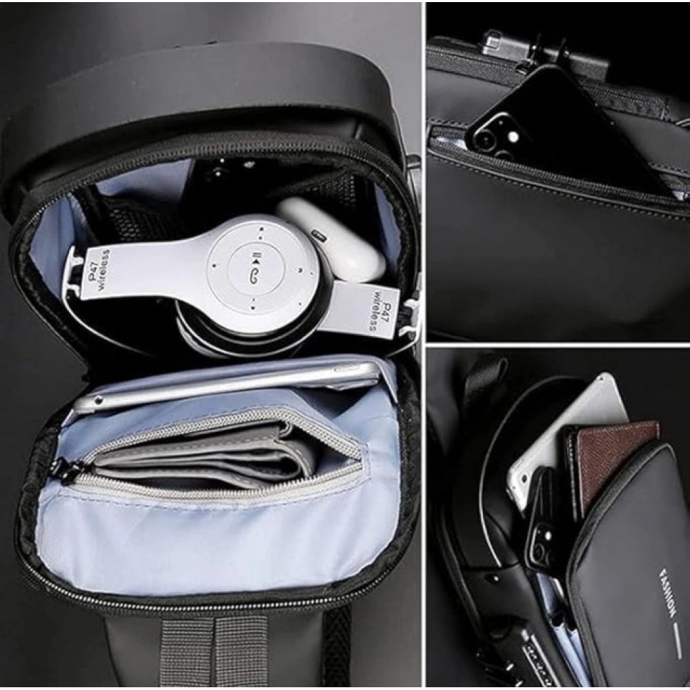 Waterproof Sling Crossbody Backpack for Men & Women – Compact Travel Shoulder Bag