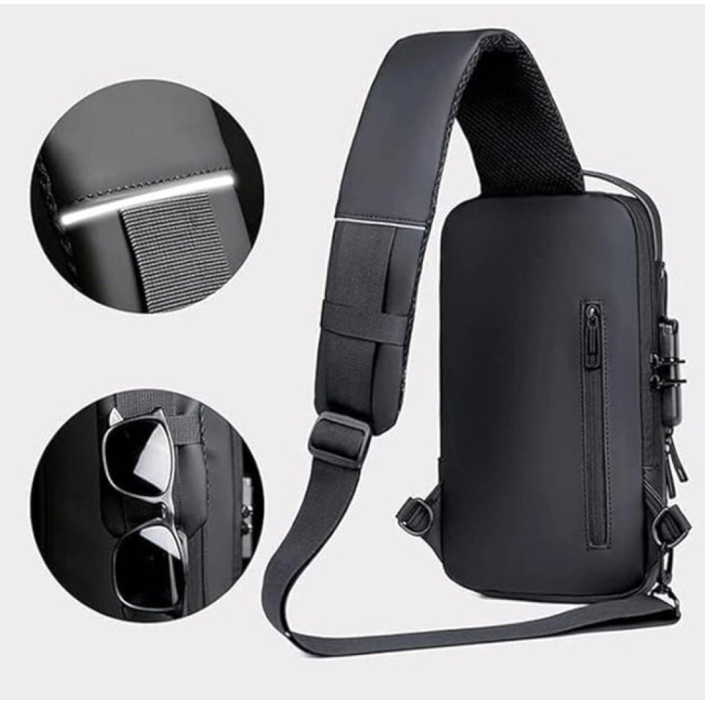 Waterproof Sling Crossbody Backpack for Men & Women – Compact Travel Shoulder Bag