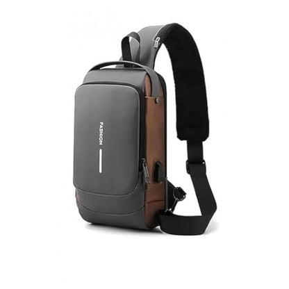 Generic Waterproof Sling Cross Backpack Bag (Black)