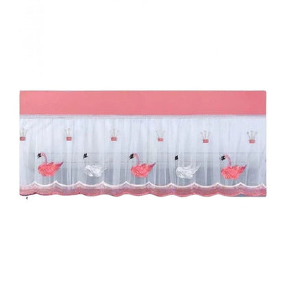 Generic Pack of 2 AC Cover 1 And 1.5 Ton (Pink-White)