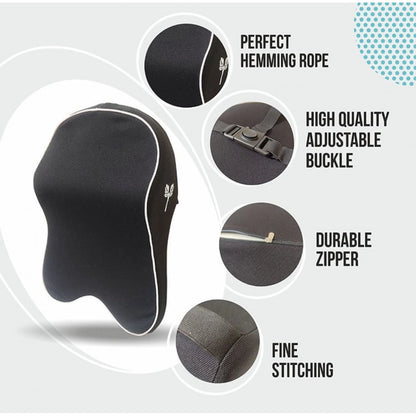 Generic Memory Foam Car Headrest Pillow (Black)