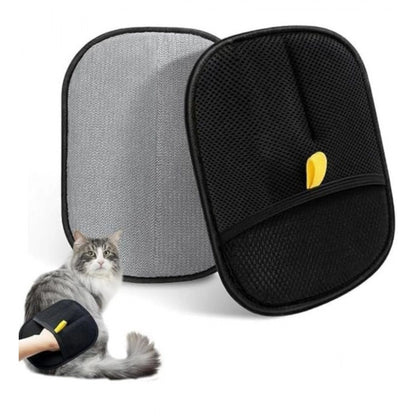 Generic Pack of 2 Cat Dog Hair Remover Gloves (Black)