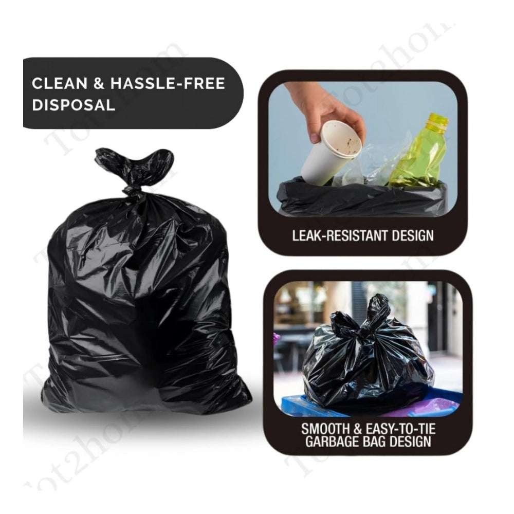 Generic Pack of 12 Biodegradeable Vegetable-Paper 17 x 19 Inches Garbage Bag (Black)