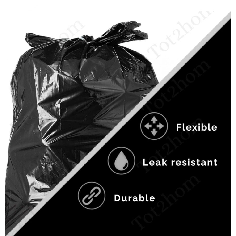 Generic Pack of 4 Plastic 19 x 21 Inches Garbage Bag (Black)