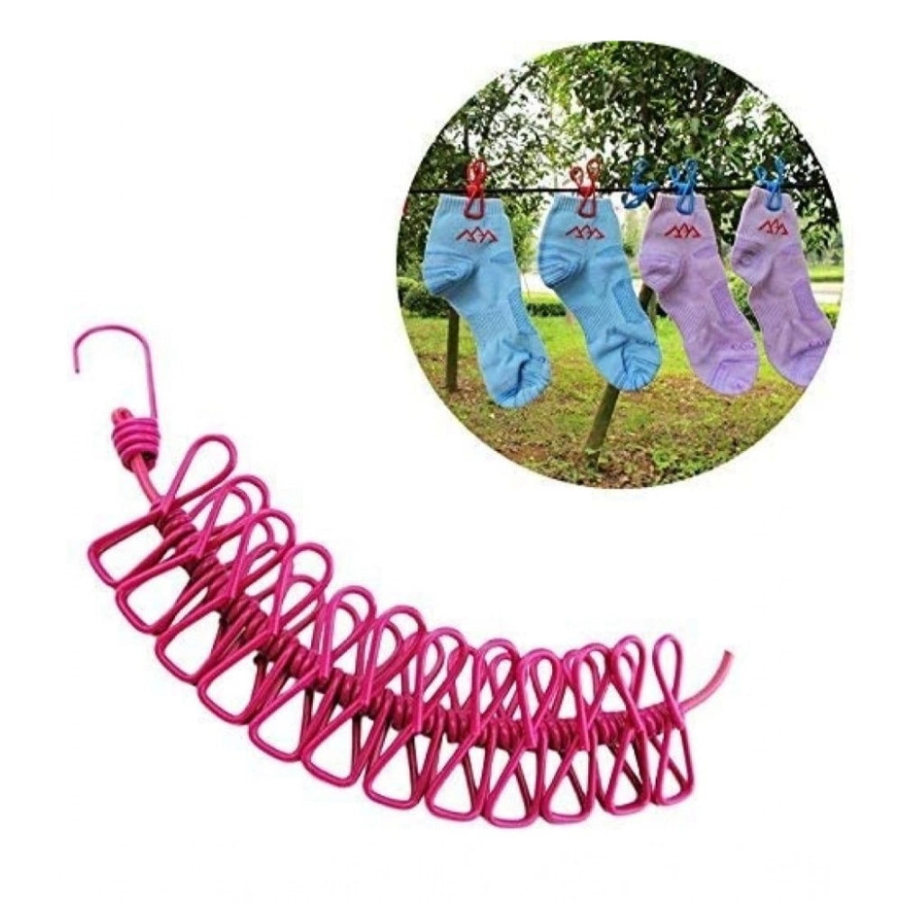 Generic Pack of 4 Nylon Cloth Drying Rope (Multicolor)