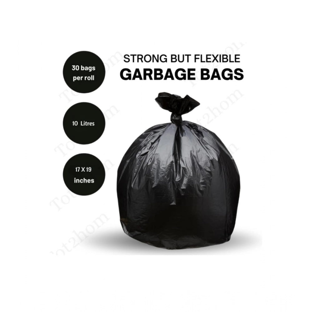Generic Pack of 5 Biodegradeable Vegetable-Paper 17 x 19 Inches Garbage Bag (Black)